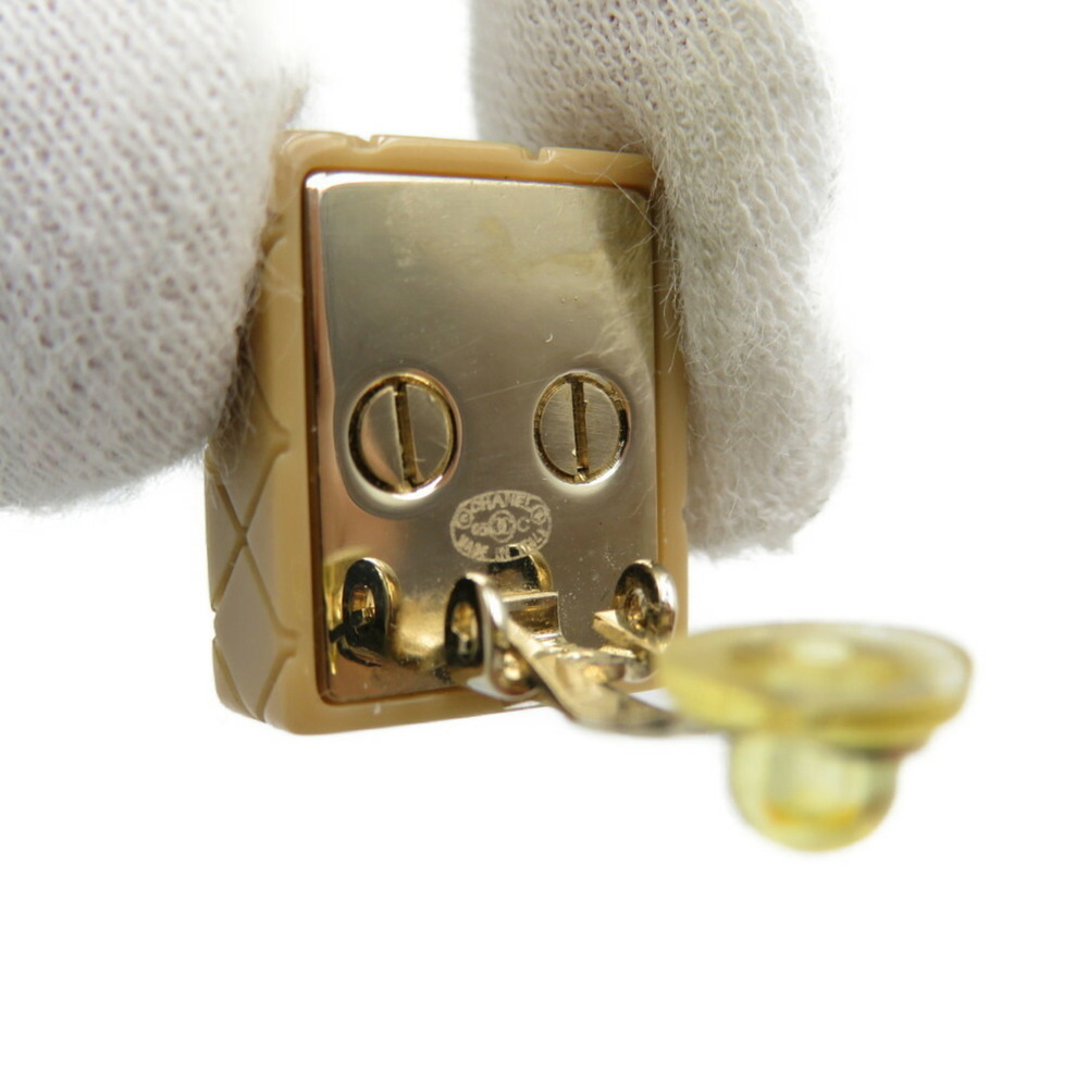 CHANEL Authentic Black Logo Earrings - Picture 5 of 5